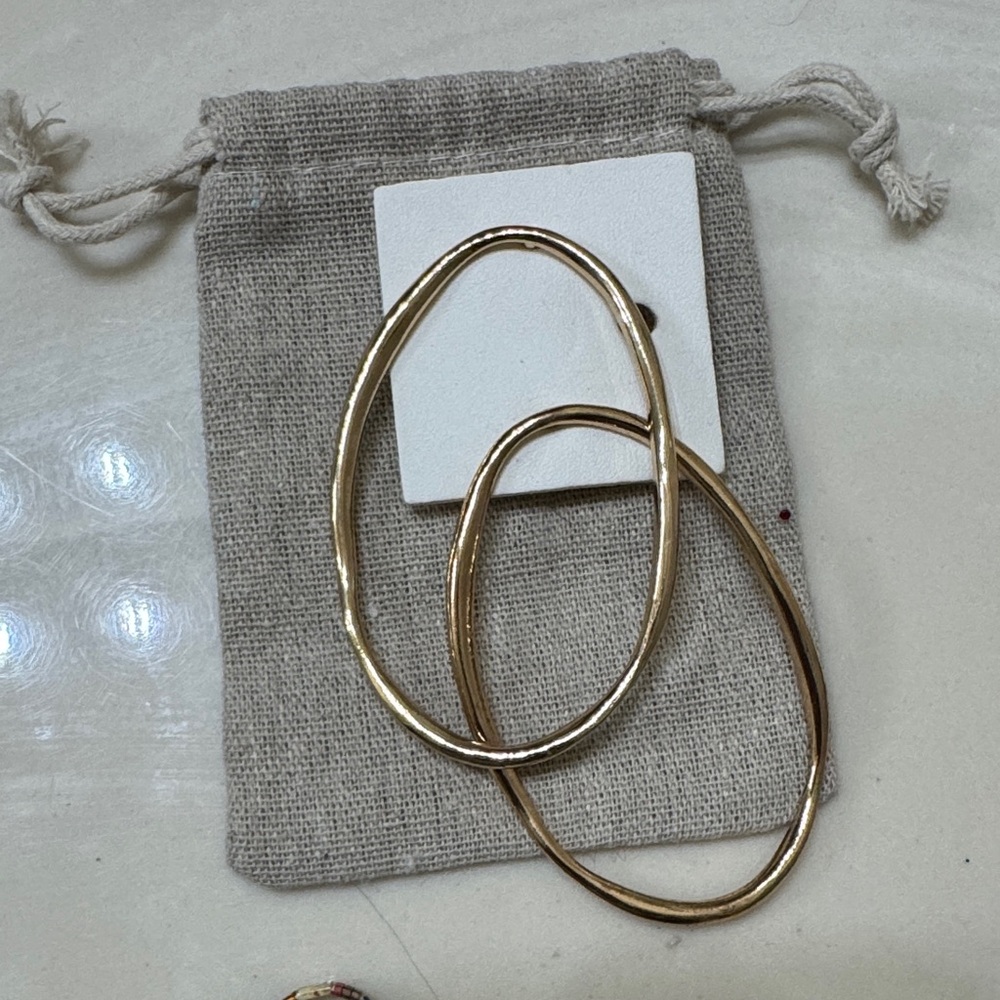 Free People Gold-Tone Hoop Earrings
